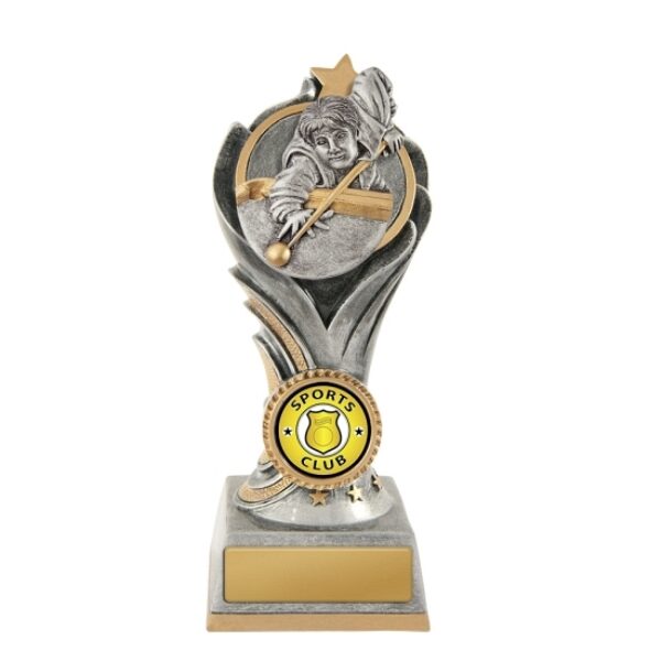Flame Trophy Snooker With 25mm Centre