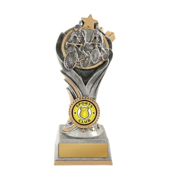 Flame Tower Cycling Trophy With 25mm Centre