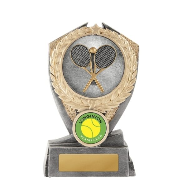 Hero Shield Tennis Trophy With 25mm Centre